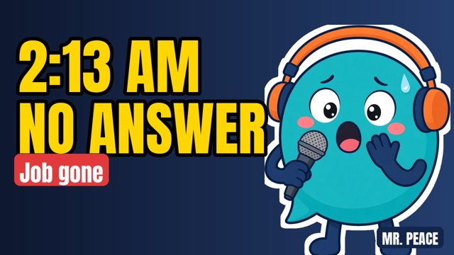 Thumbnail draft: 2:13 AM, no answer